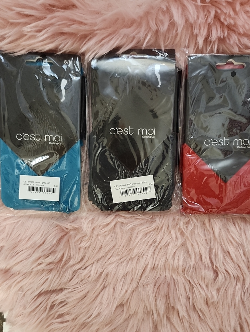 Brand New 3CT BUNDLE ASSORTED C'EST MOI Ladies Tights-S/M